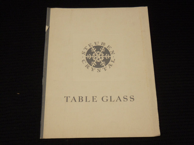 1950'S STEUBEN CRYSTAL TABLE GLASS CATALOG - NICE PHOTOS - K 532
