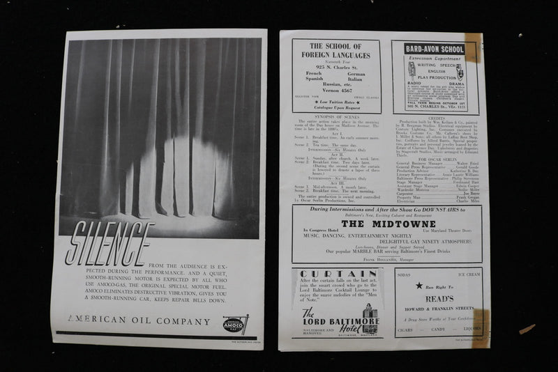 1912 NOVEMBER 19 EDNA HARWOOD BAUGHER SOPRANO RECITAL PROGRAM - K 2809
