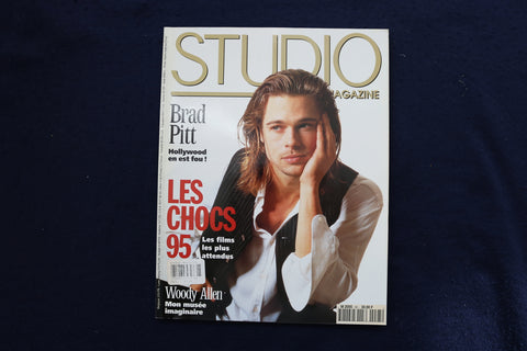 1995 FEBRUARY STUDIO MAGAZINE - BRAD PITT COVER - FRENCH - E 17941