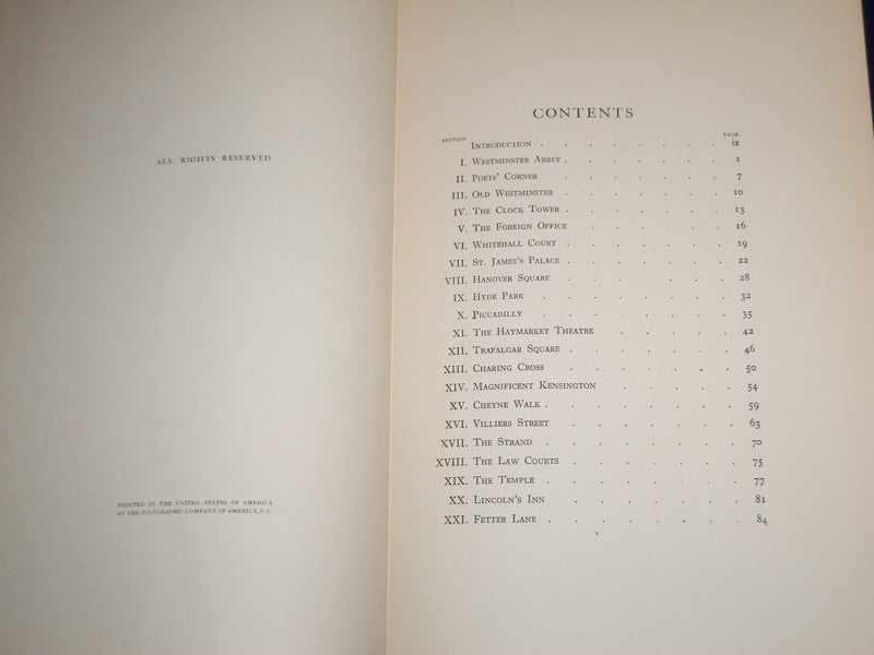 1937 LONDON BY SIDNEY DARK HARDCOVER BOOK - JOSEPH PENNELL ILLUS. - KD 3983K