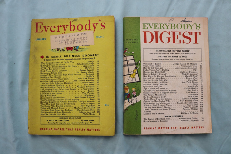 1941-1959 DIGEST MAGAZINES - ASSORTED - LOT OF 24 - O 3949