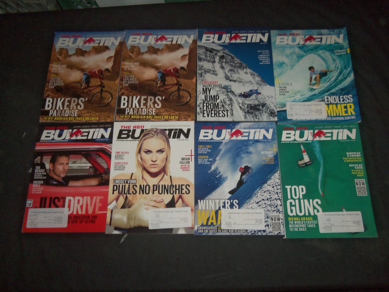 2012-2015 THE RED BULLETIN MAGAZINE - LOT OF 38 - O 3072