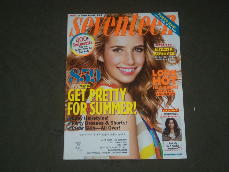 2011 MAY SEVENTEEN MAGAZINE - EMMA ROBERTS COVER - B 1728