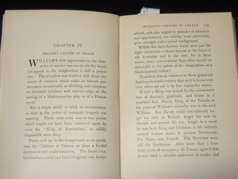 1900 FALAISE THE TOWN OF THE CONQUEROR BOOK BY ANNA DODD - KD 9385
