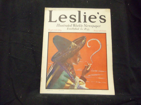1915 SEPTEMBER 23 LESLIE'S WEEKLY MAGAZINE - THAT MEXICAN QUESTION - ST 1341