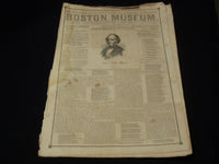 1851 MAY 31 THE BOSTON MUSEUM NEWSPAPER - WILLIAM CULLEN BRYANT - NP 9022