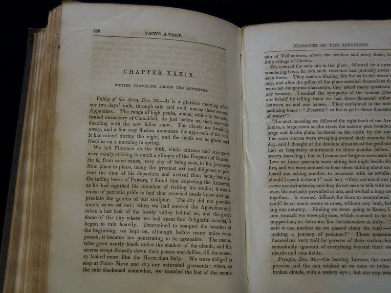 1848 VIEWS A-FOOT - LIBRARY OF AMERICAN BOOKS BY J. BAYARD TAYLOR - KD 7712