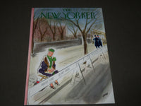 1950 MARCH 18 NEW YORKER MAGAZINE FRONT COVER ONLY - GREAT ART FOR FRAMING