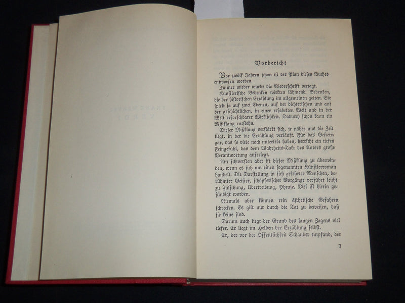 1930 VERDI ROMAN DER OPER BOOK BY FRANZ WERFEL - KD 5634B