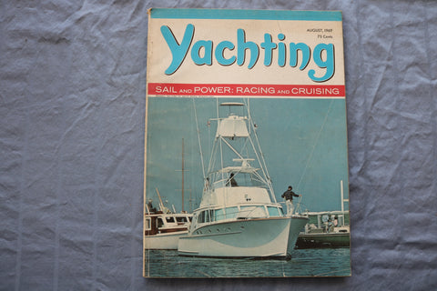 1969 AUGUST YACHTING MAGAZINE - RACING AND CRUISING COVER - E 9488