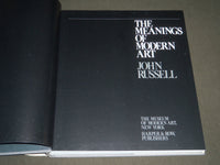 1981 THE MEANINGS OF MODERN ART BOOK BY JOHN RUSSELL - NICE PRINTS - KD 3972