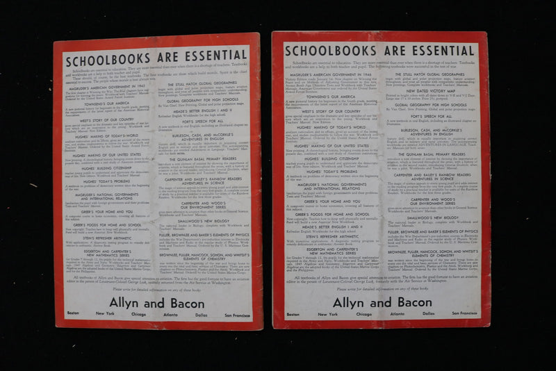 1944-1946 PROGRESSIVE EDUCATION MAGAZINE - LOT OF 11 - O 3800
