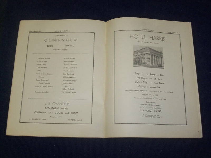 1951 MARCH 3-4 OLYMPICS TRYOUTS MAGAZINE - CROSS COUNTRY COMBINED - B 6486
