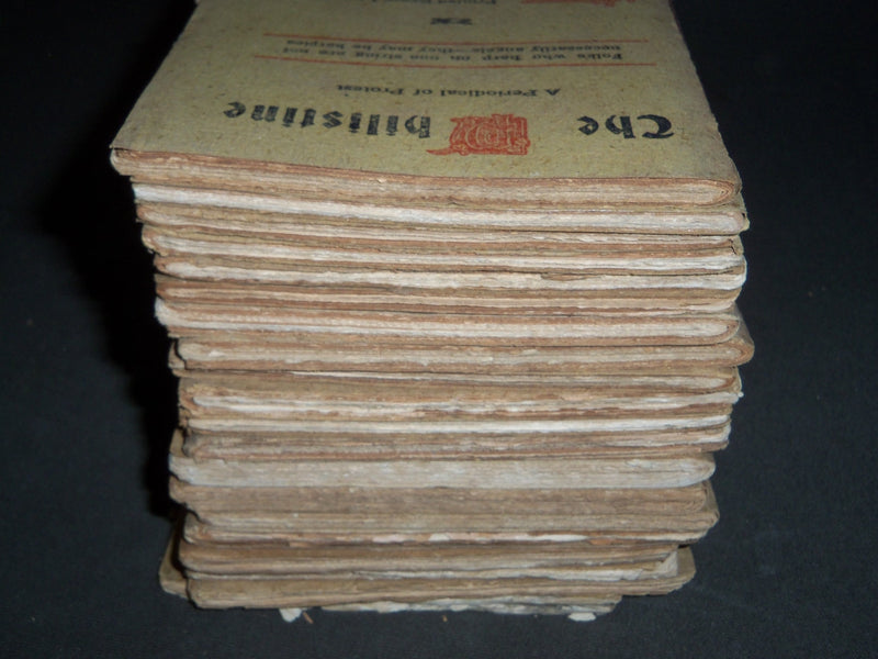 1909-1914 THE PHILISTINE MAGAZINE LOT OF 20 ISSUES - BY ELBERT HUBBARD - WR 709A