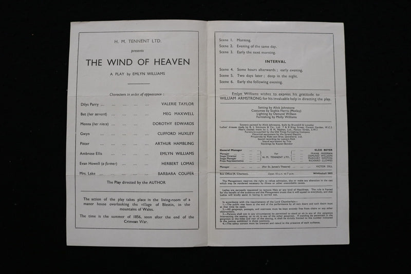1940'S LONDON THEATRE PROGRAMS - LOT OF 3 - K 2823