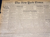 1915 JANUARY 22 NEW YORK TIMES NEWSPAPER - TEXT OF LETTER BY MERCIER - NT 7833