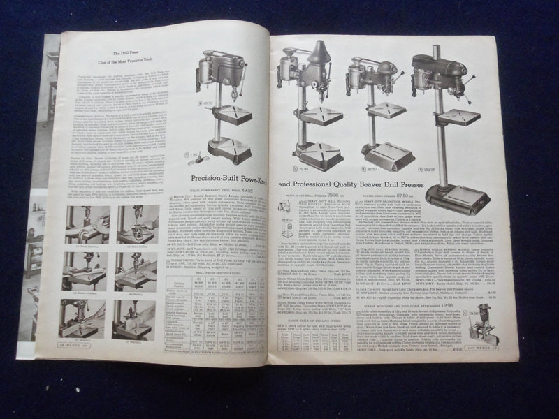1953-1954 MONTGOMERY WARD POWR-KRAFT POWER TOOL AND WELDING CATALOG - J 8485