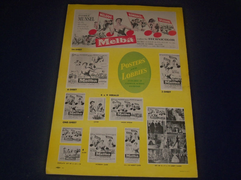 1953 MELBA MUSICAL MOVIE PRESS BOOK STARRING PATRICE MUNSEL & ROBERT MORLEY- P 4