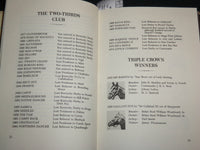 1975 THE TRIPLE CROWN WINNERS HARDCOVER BOOK - RACE HORSES - KD 6857