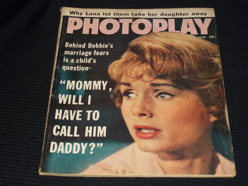 1960 JUNE PHOTOPLAY MAGAZINE - DEBBIE REYNOLDS FRONT COVER - E 16673