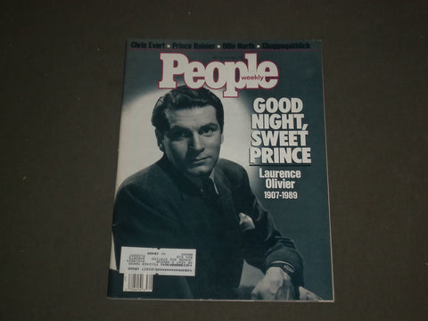 1989 JULY 24 PEOPLE MAGAZINE - LAURENCE OLIVIER 1907-1989 - B 4680