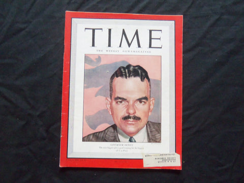 1943 NOVEMBER 1 TIME MAGAZINE - GOVERNOR THOMAS E. DEWEY - T 888