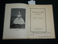 1940 MEMORIES OF A CHILD OF VASSAR BOOK BY CORNELIA RAYMOND - KD 6701