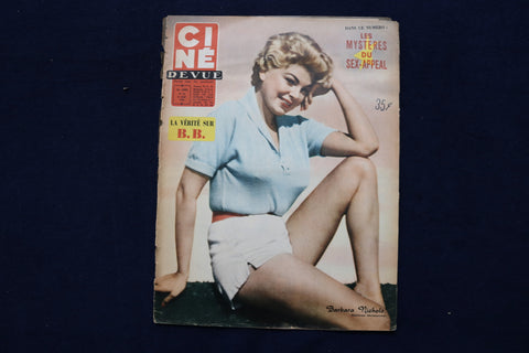 1958 AUGUST 15 CINE REVUE MAGAZINE - BARBARA NICHOLS COVER - E 22022