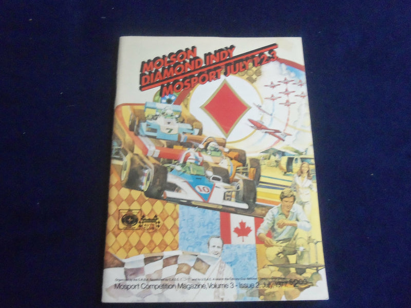 1977 JULY 1-3 MOLSON DIAMOND INDY RACING PROGRAM - SP 3804J