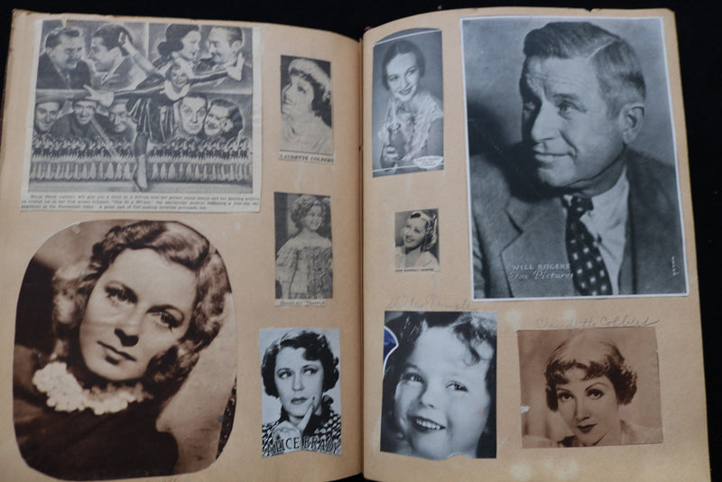 MOVIE STARS SCRAPBOOK - MANY PHOTOS - E 26438