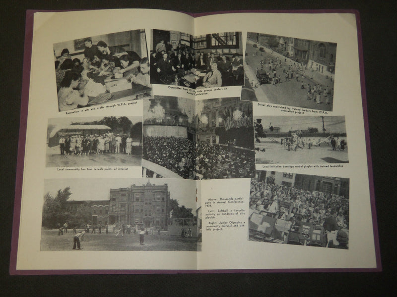 1940 CHICAGO RECREATION COMMISSION 6TH ANNUAL REPORT - SOFTCOVER - J 3582