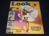 1938 NOVEMBER 22 LOOK MAGAZINE - CLAUDETTE COLBERT FRONT COVER - E 20308