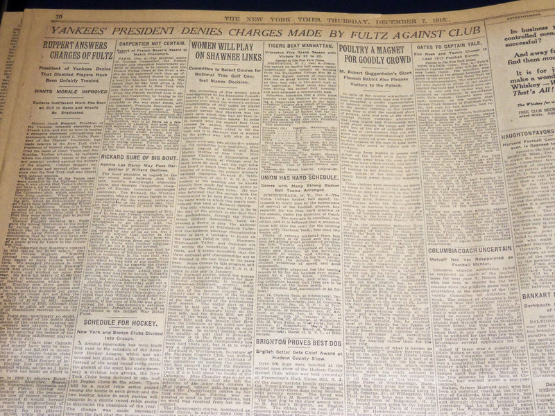 1916 DECEMBER 7 NEW YORK TIMES - LLOYD GEORGE TO BE BRITISH PREMIER - NT 8629