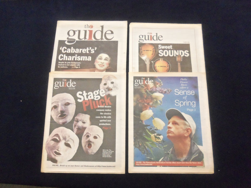 1998-99 WILKES-BARRE, PA TIMES LEADER NEWSPAPER - THE GUIDE - LOT OF 4 - NP 6218