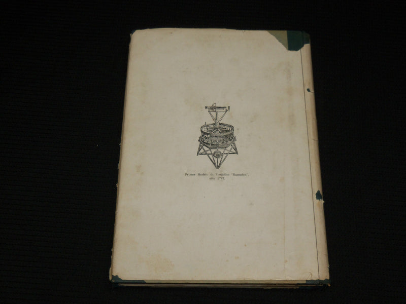 1947 TEODOLITOS Y POLIGONACION HARDCOVER BOOK BY ROBERTO MULLER - KD 7419