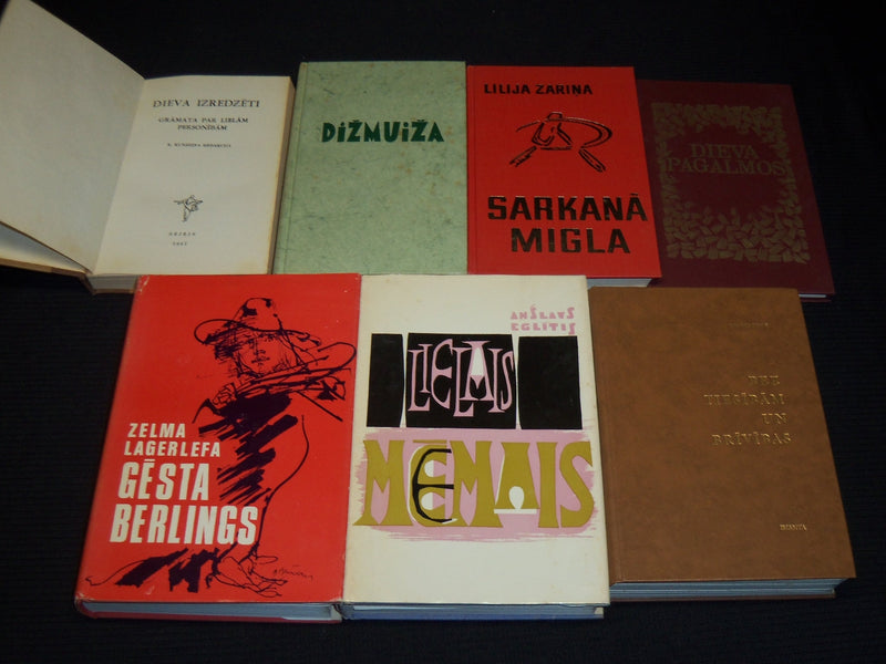 1960'S-1970'S ASSORTED ESTONIAN - LATVIAN BOOKS LOT OF 43 - HARDCOVER - KD 59