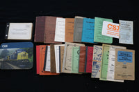 1930'S-1970'S RAILROAD EPHEMERA - LOT OF 25 PIECES - O 3675