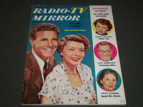 1954 MARCH RADIO-TV MIRROR MAGAZINE - OZZIE & HARRIET NELSON COVER - ST 4846