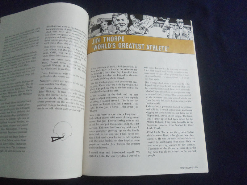 1970 CHRIS SCHENKEL'S SPORTSCENE MAGAZINE - FOOTBALL '70- SP 6481C