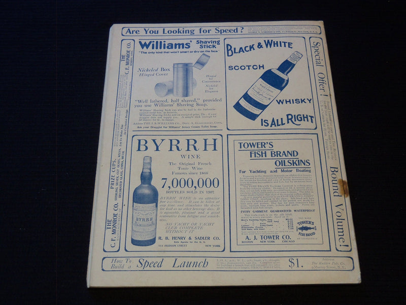 1908 JULY THE RUDDER MAGAZINE - BERMUDA RACES - GREAT PHOTOS - SP 3253H