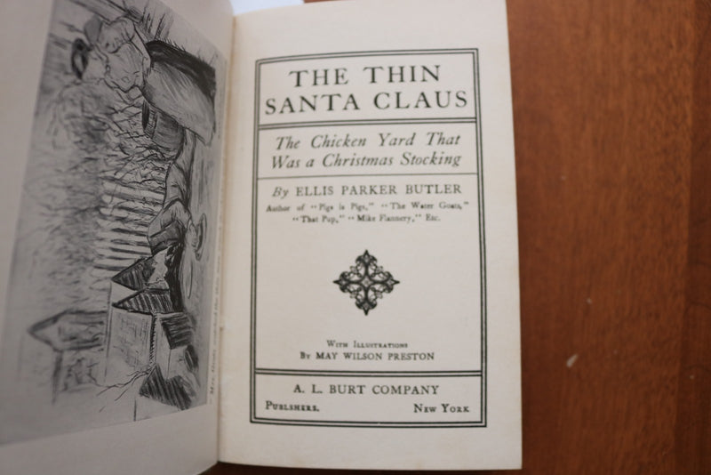 1909 THE THIN SANTA CLAUS HARDCOVER BOOK BY ELLIS PARKER BUTLER - KD 9616