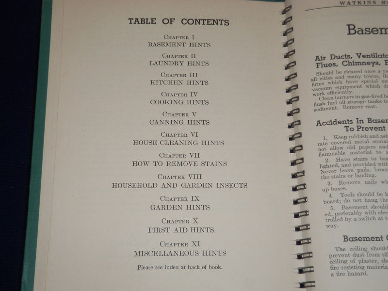 1941 WATKINS HOUSEHOLD HINTS BOOK BY ELAINE ALLEN - PRODUCT REVIEWS - KD 2370