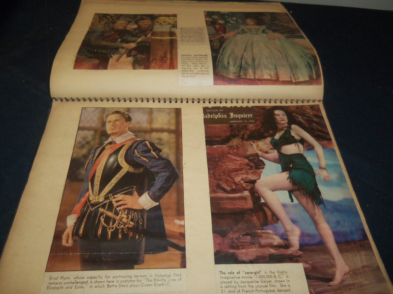 1930'S-1940'S HOLLYWOOD MOVIE STARS SCRAPBOOK - GABLE - COOPER - 33A