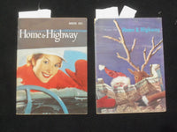 1953 WINTER & 1956 WINTER HOME & HIGHWAY MAGAZINE - LOT OF 2 - K 103