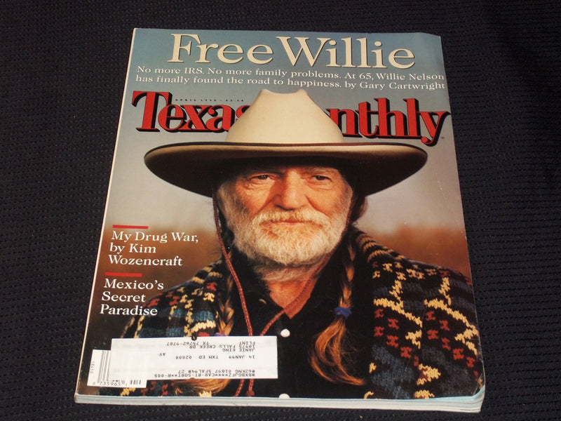 1998 APRIL TEXAS MONTHLY MAGAZINE - WILLIE NELSON FRONT COVER - E 7425
