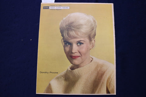 1963 OCT 27 SUNDAY NEWS COLOROTO MAGAZINE - DOROTHY PROVINE - JUM BROWN- E 23200
