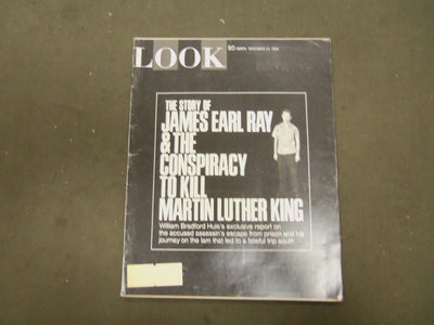 1968 NOVEMBER 12 LOOK MAGAZINE - STORY OF JAMES EARL RAY & CONSPIRACY - ST 2928