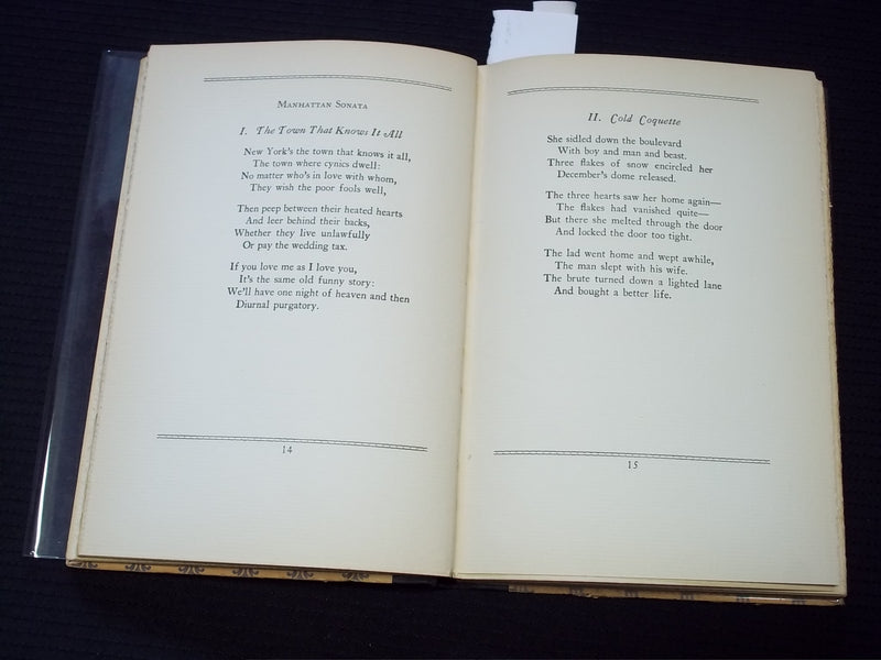 1929 MANHATTAN MEN HARDCOVER BOOK SIGNED BY ALFRED KREYMBURG - KD 7565
