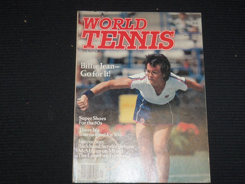 1980 JUNE WORLD TENNIS MAGAZINE - BILLIE JEAN KING COVER - ST 1003Z
