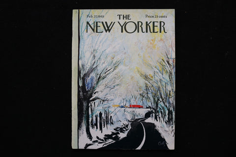 1965 FEBRUARY 27 NEW YORKER MAGAZINE - GREAT ILLUSTRATED COVER - NY 2682